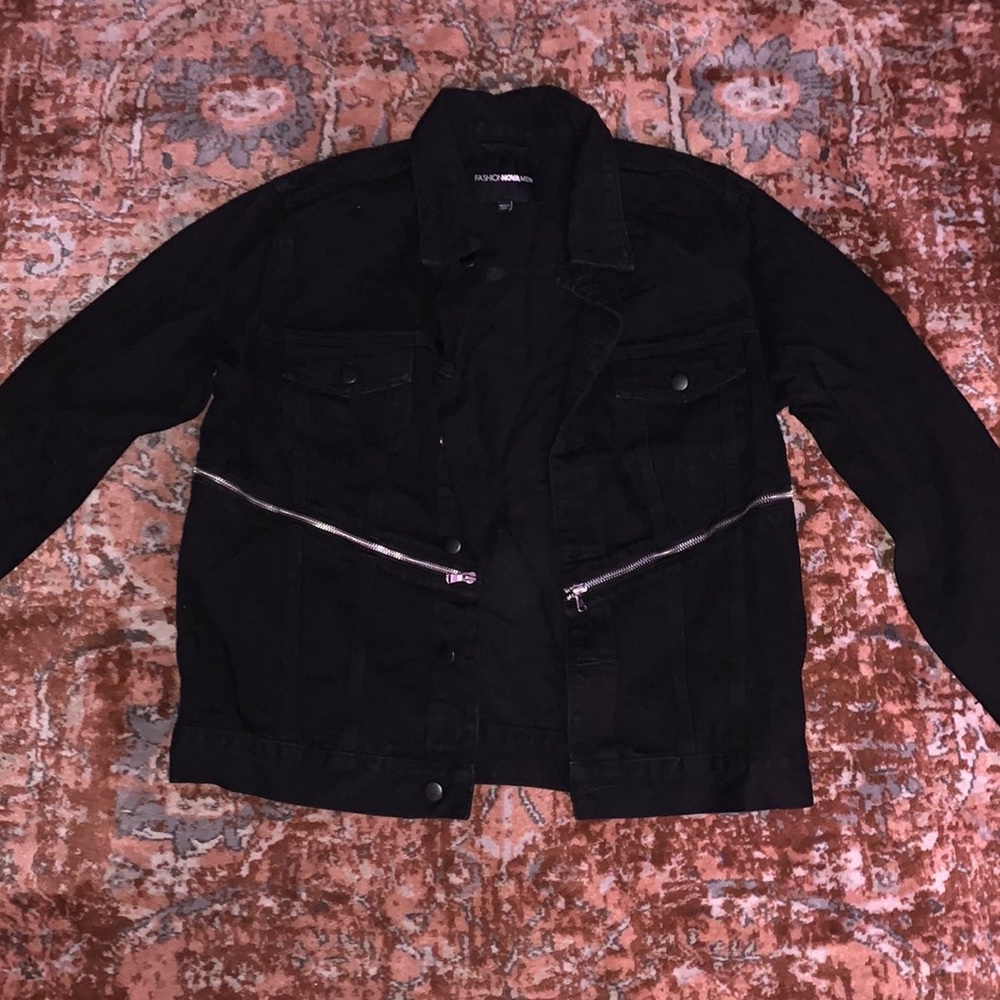 Black denim jacket from Fashion Nova Men!